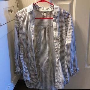 Madewell striped button up top